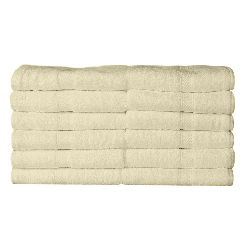 Libny Bath Towels - Set of 5, Cream