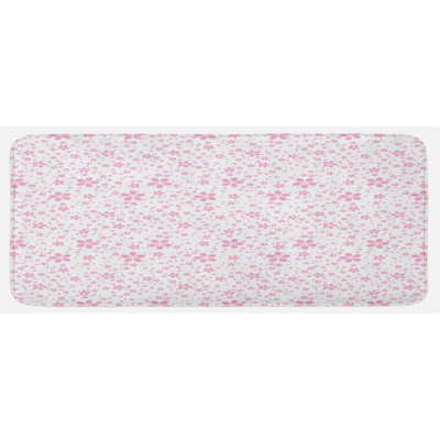 Eclectic Floral Synthetic Kitchen Mat