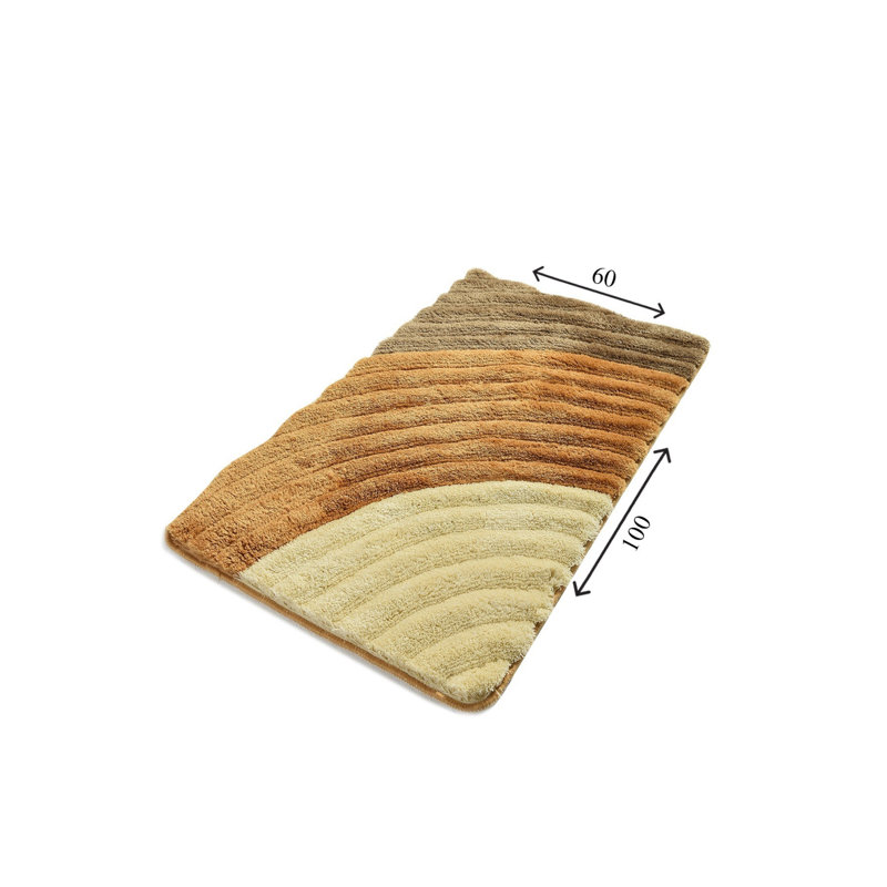 Tapis de bain antidérapant en acrylique, 100% acrylique, 23,6 po x 39,4 po | Antibactérien, 1,5 lb / pied carré, lavable à la machine | Hauteur des poils doux: 0,7 à 1,2 po | Parfait pour la sécurité et le confort de la salle de bain, conception facile d'entretien