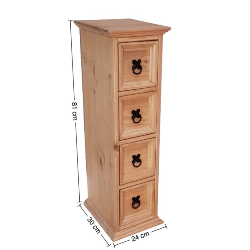 Bridewell Solid Wood 81cm H Media Shelves