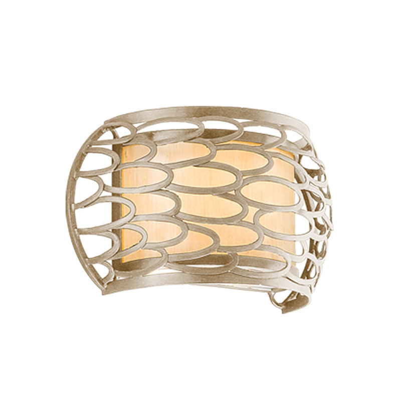 Plafonnier encastré 1 lumière Cesto, H 5,5 po x l 9,5 po x P 4 po, Argent moderne