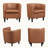 Birkan Faux Leather Armchair-662877408