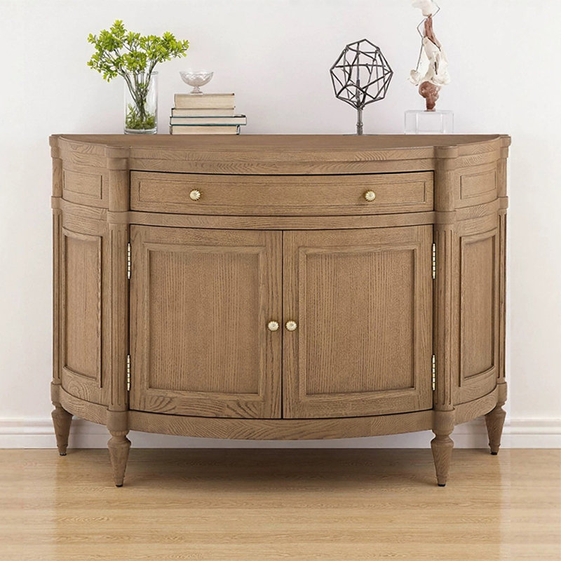 American-style curved dining cabinet