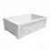 St. Ives 33" Front Apron Fireclay Sink with an Vine Design and Beveled on the Opposite Side