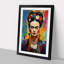 Frida Kahlo Abstract - Framed Print-1480652203-1480652204
