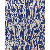 Shizoku Wool Abstract Area Rug in Ivory/Navy Blue/Cobalt Blue/Bright Red