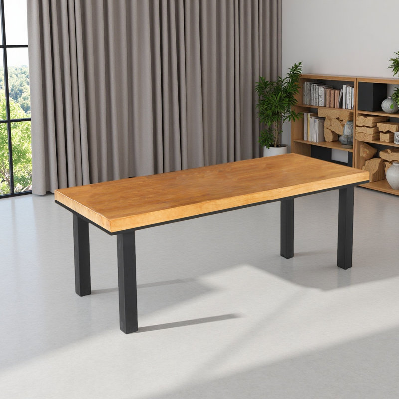 Modern Solid Wood Rectangular Conference Table, 29.53" H x 70.87" L x 31.5" W