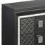 Nightstand, Metallic 2-Drawer Nightstand