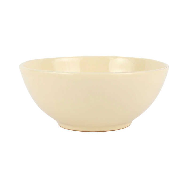 Cucina Fresca Terra Cotta Serving Bowl, Crema