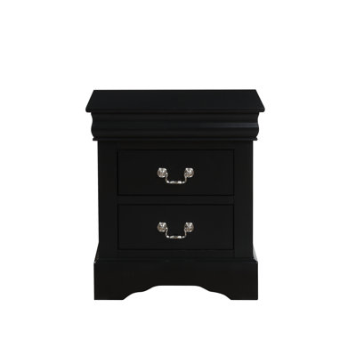 Garibald 2 - Drawer Solid Wood Nightstand, Traditional Night Stand