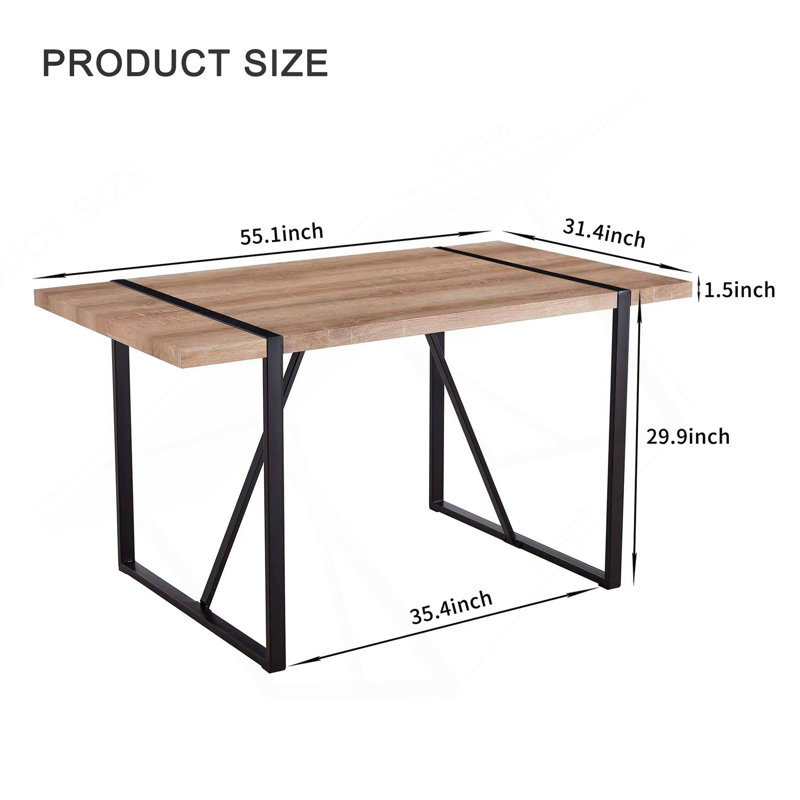 Table de salle à manger Rustic Industrial