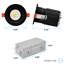 LuxRITE 3 po Projecteur à DEL sans cadre régressé + garniture ronde noire, 5CCT, 15W, 1250LM, CRI90, faisceau à intensité variable à 60 ° Twist N 'Lock et certifié humide, paquet de 4 ETL-122482455