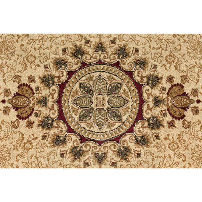 Clarence Oriental Ivory/Beige Indoor Rug for Living Room, Bedroom, Entryway, Rectangle 7'10" x 10'3"