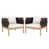 Black Rope/Light Teak Frame