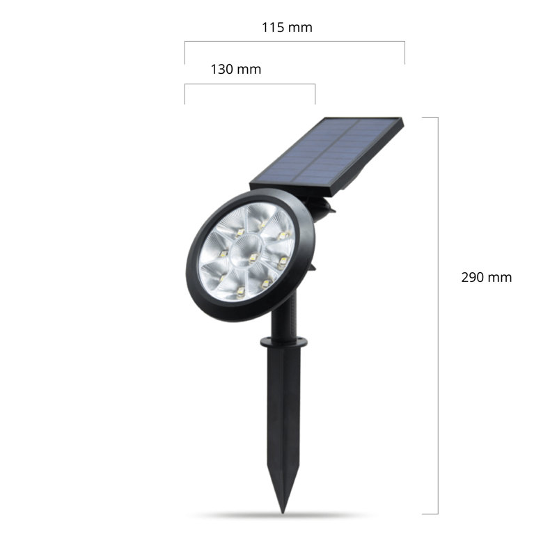 Levante Solar Powered Integrated LED Spotlight