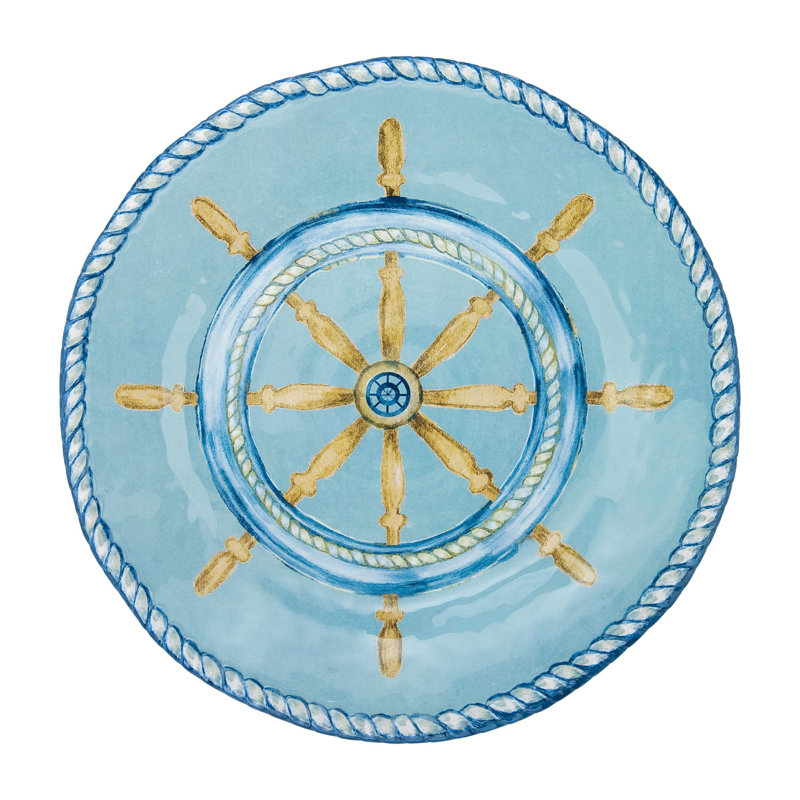 6-Piece Sail Away 11" Melamine Plate