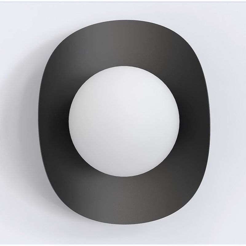 Anjeanette Flush Mounted Sconce, Black