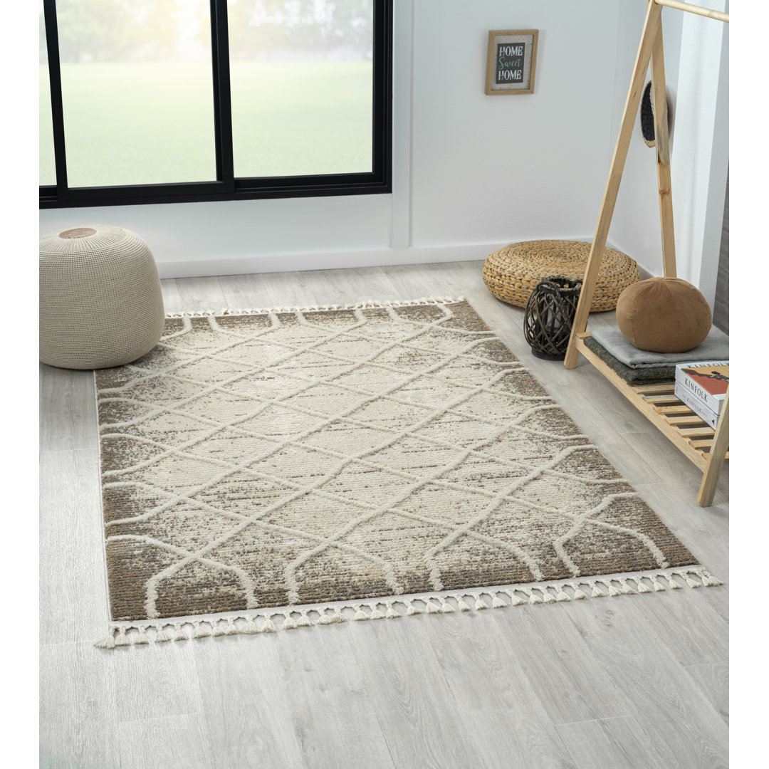 Teppich Amara hellbeige