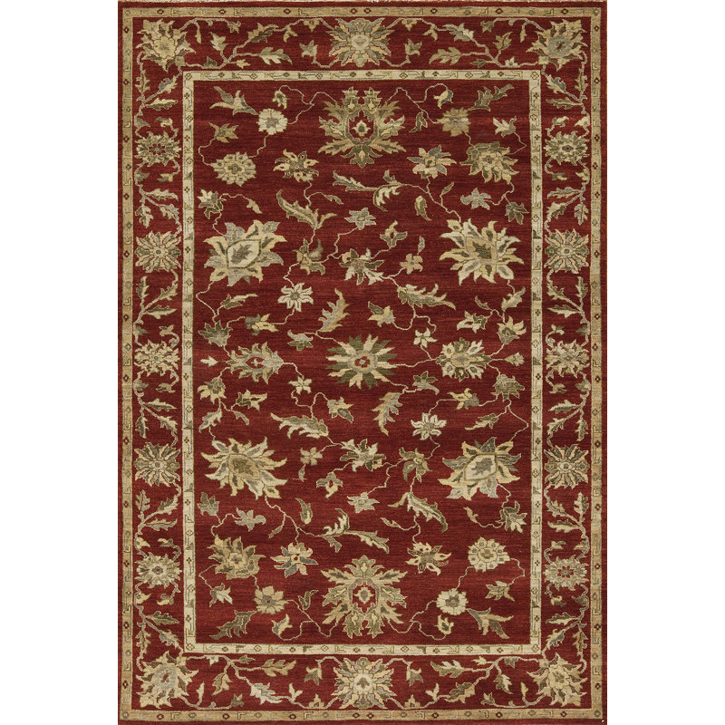 Essence Hand Knotted Wool Area Rug, Rectangle 5' x 7'