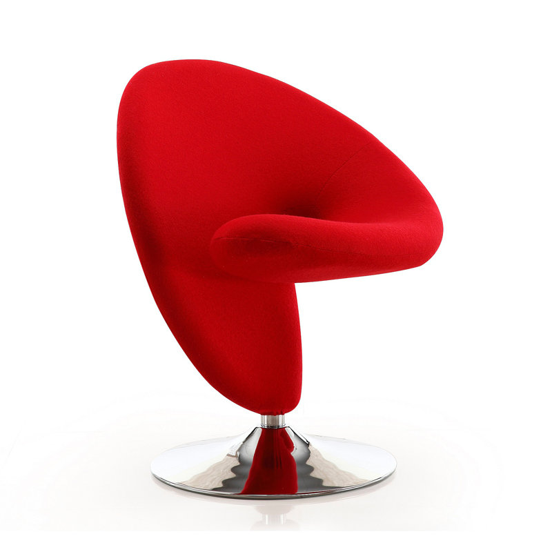 Méridienne pivotante Curl, Rouge
