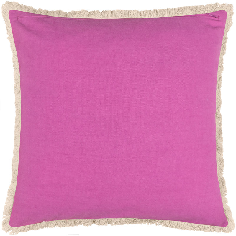 Cypressa Floral Square Throw Pillow Cover, Lilac