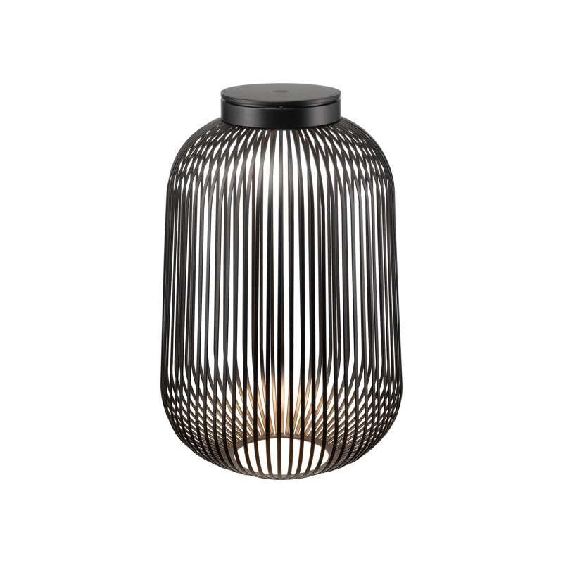 LITO Mobile Rechargeable LED Lantern - Large, 19.29" H x 12.21" W x 12.21" D, Black