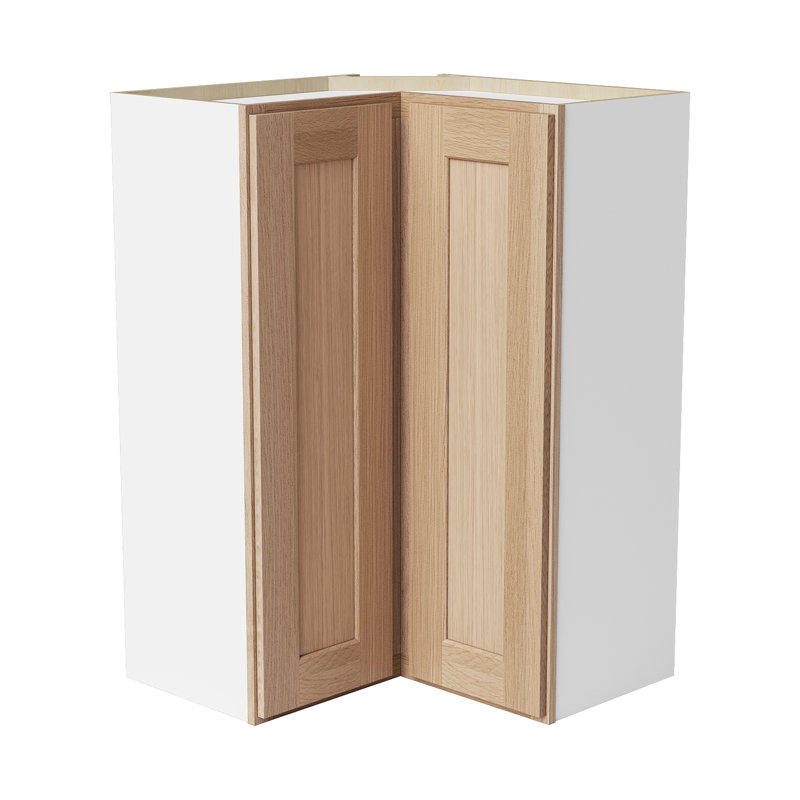 Armoire murale d'angle, L 24 po x H 30 po x P 12 po, Chêne Redondo