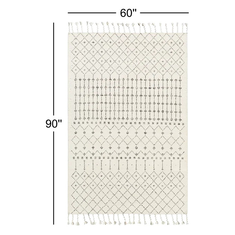 Blythe Wool Geometric Indoor Rug, Rectangle 5' x 7'6"