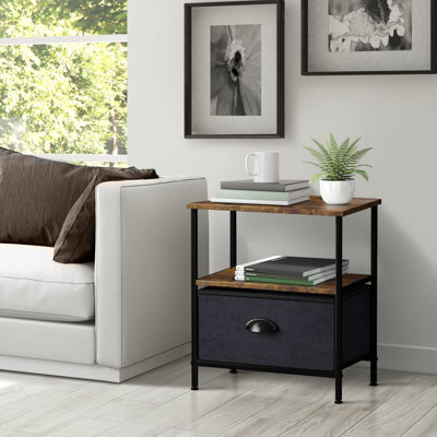 Table de bout avec rangement Ayreonna