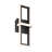 Bordo 1 Light Sconce in Black-587069066