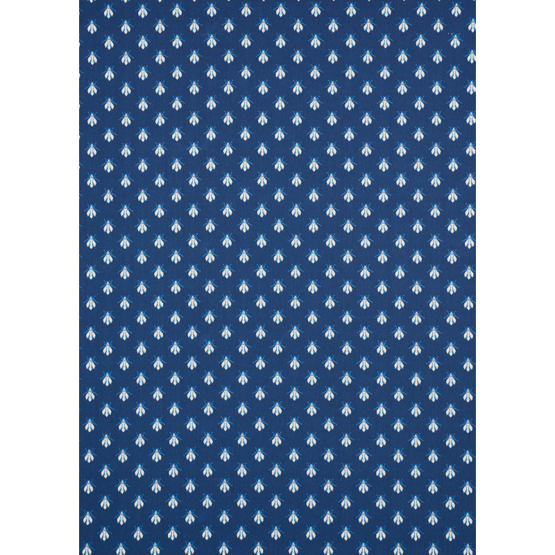Bee Épinglé Fabric, Blue
