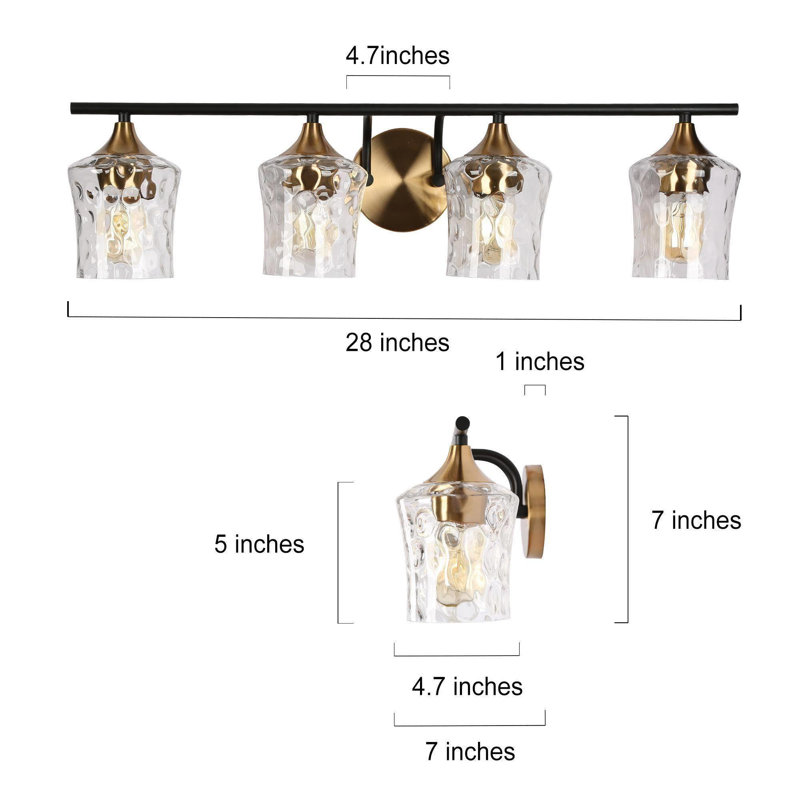 4-Light Dimmable Vanity Light