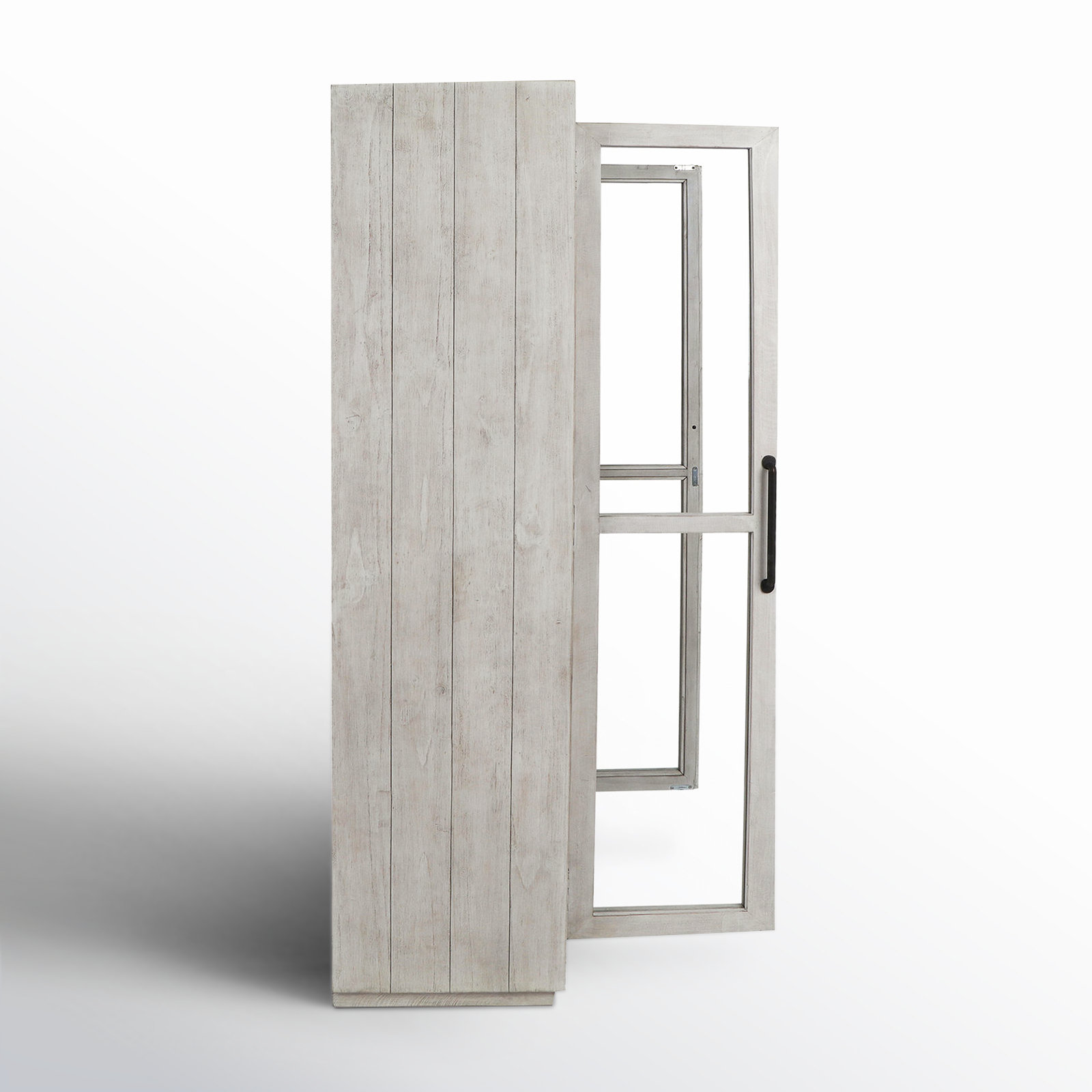 Kinston Dining Cabinet, Distressed Ivory