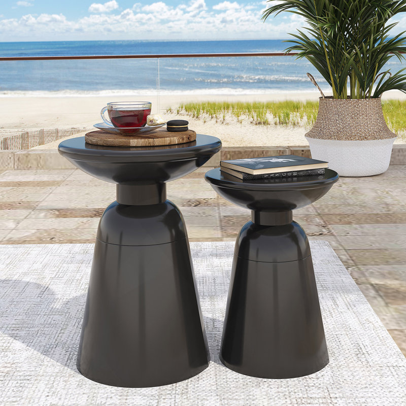 Metal S/2 End Table
