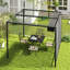 Brendalynn 2.8 x 3(m) Metal Outdoor Pergola with Retractable Roof, Grey