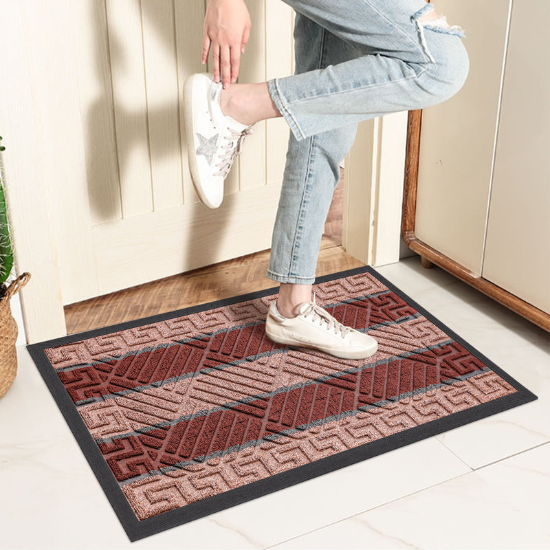 Paillasson Dujka, Brun multicolore, L 24 po x L 36 po