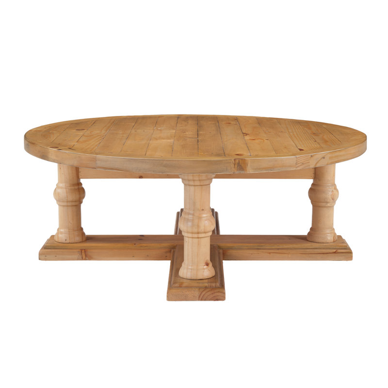 Table basse simple American Rustic, Bois brun