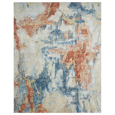 Bergetta Wool Abstract Area Rug