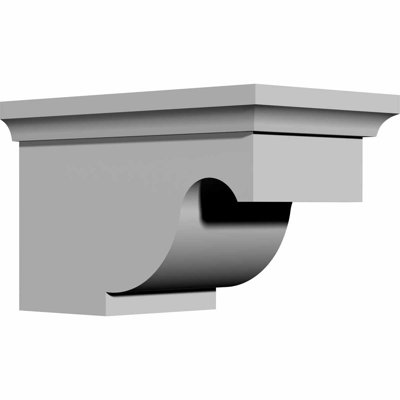 Endurathane Dublin Bracket, 5 5/8"W x 9 3/8"D x 5 3/4"H, Factory Primed