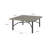 Azur Patio Aluminum 63.2"W x 63.2"L Square Dining Table with Umbrella Hole for 8 Person