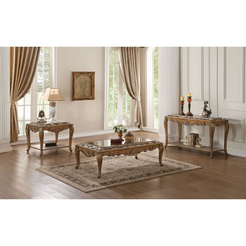Pollak 52'' Glass Top Console Table