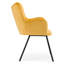 Chaise avec accoudoirs en velours Borrayo-1855917020