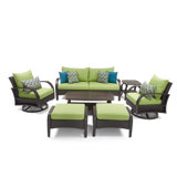Barcelo 7 Piece Rattan Sofa Set with Cushions