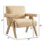 Fauteuil moderne en similicuir et cuir - sable-1677039202
