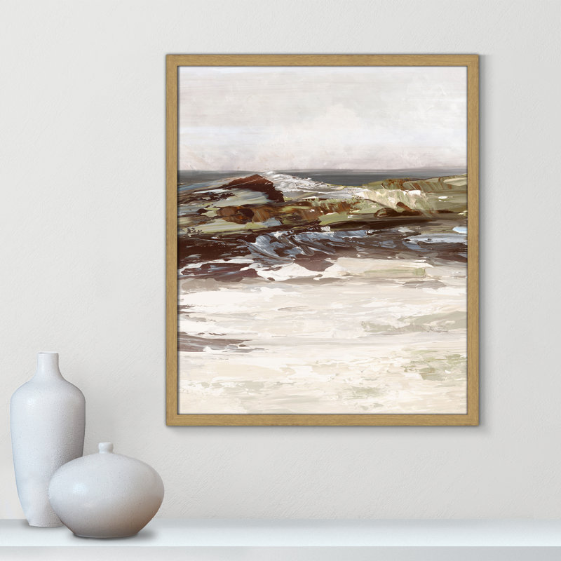 «Stoney Peak Print» par Casa Fine Arts, 25.5" H x 21.5" W x 0.75" D, Impression encadrée naturelle sans passe-partout