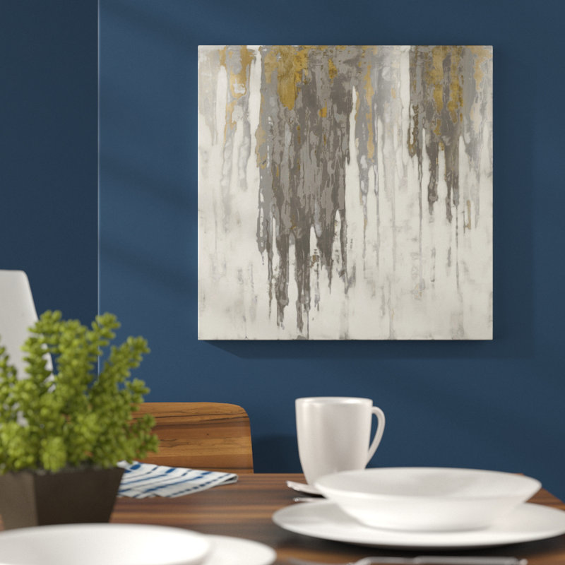 « neutral space iv », reproduction d’art sur toile tendue, H 26 po x l 26 po x P 1,5 po, Toile encadrée noire, Pas de tapis