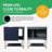 Millur 30'' Single Bathroom Vanity with Resin  Basin Top,2 Soft Close Doors and Open Shelf-499669202-499669201