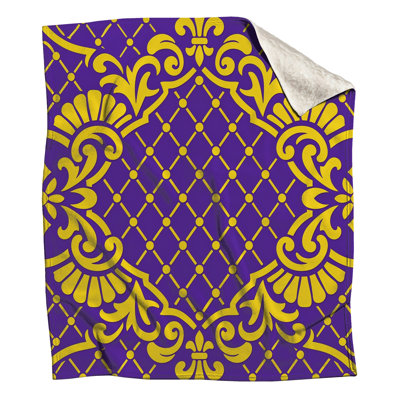 Couvertures baroques violettes