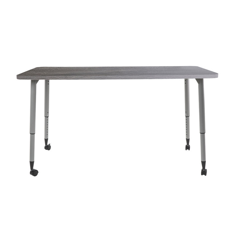 Table d'activité Adapte 24 x 36, 30 po x 60 po, Bois gris / argent