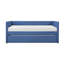 Lit de jour 1pc avec tissu d'ameublement en tissu bleu-2066122292